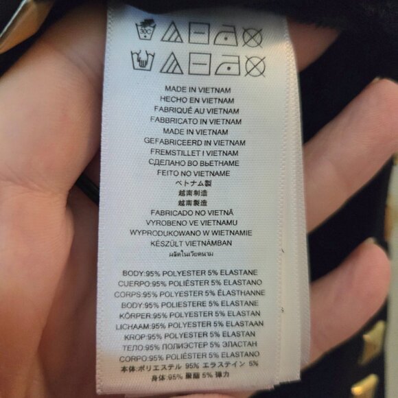 MICHAEL Michael Kors Black with Stud-Trim Side-Slit Dress - Picture 7 of 10